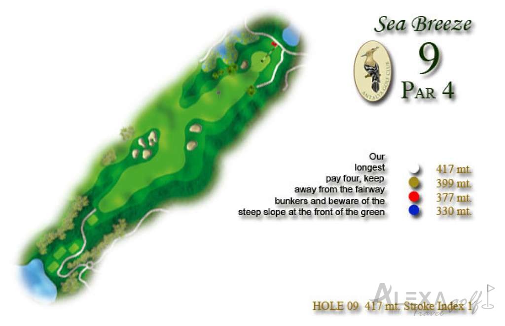 Hole 9 — Original The Pasha course planner