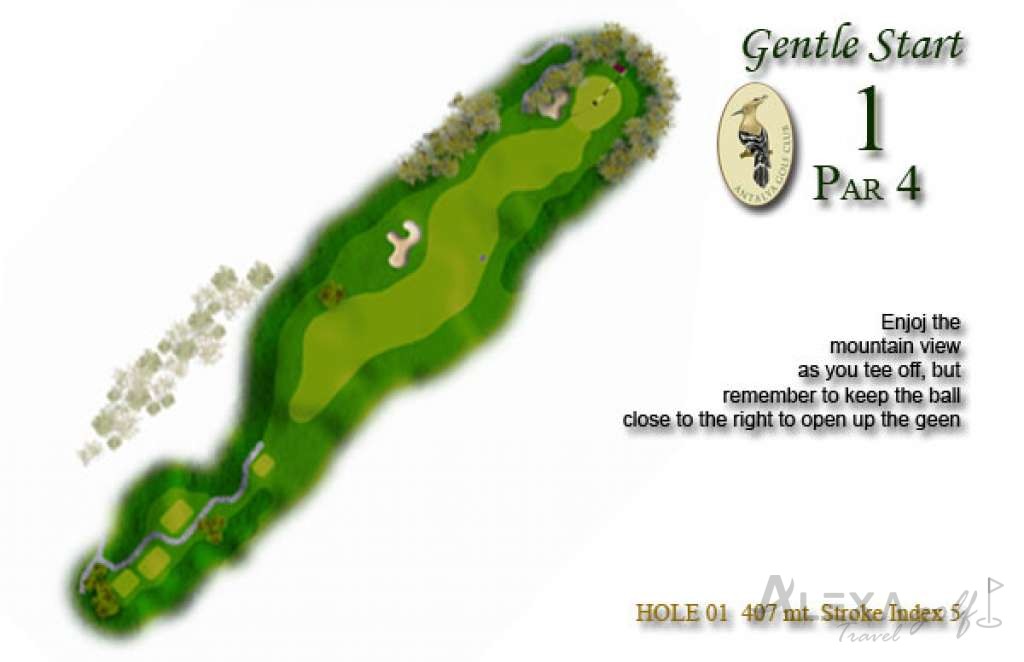 Hole 1 — Original The Pasha course planner
