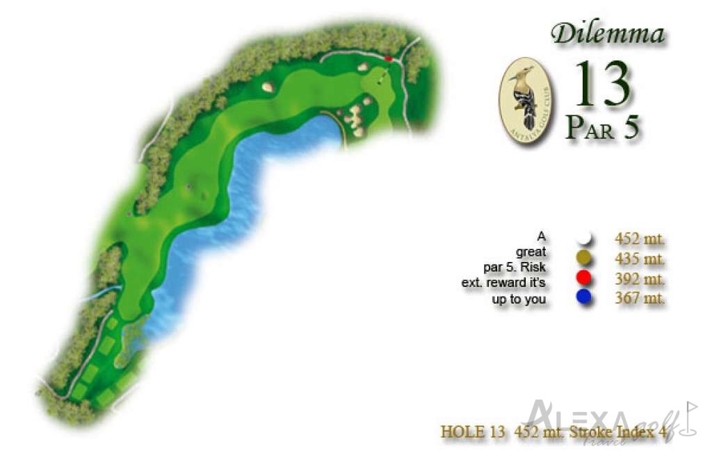 Hole 13 — Original The Pasha course planner