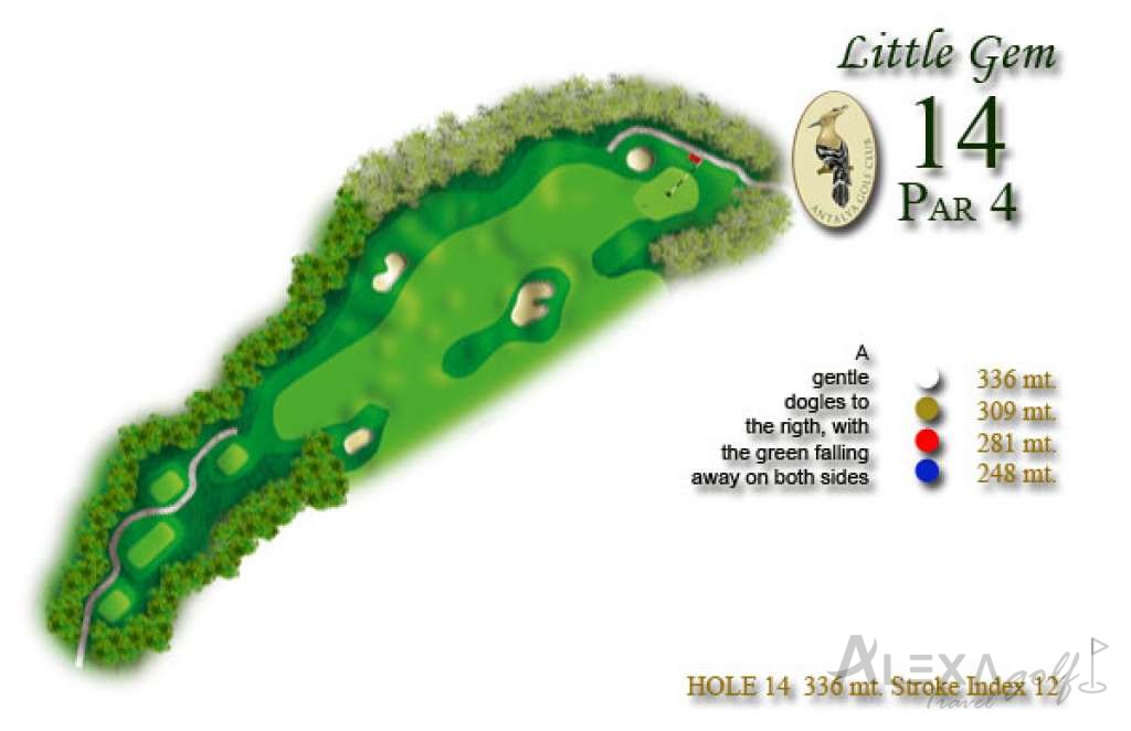 Hole 14 — Original The Pasha course planner