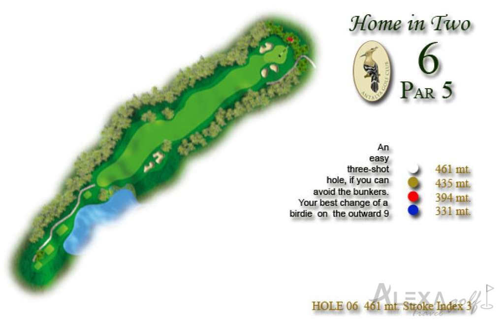 Hole 6 — Original The Pasha course planner