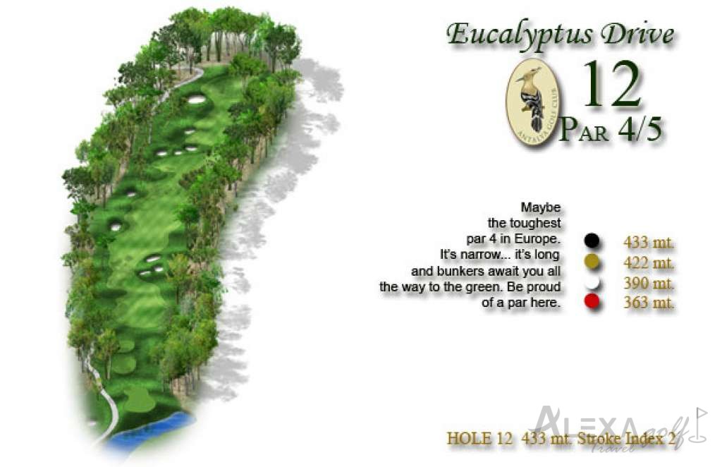 Hole 12 — Original PGA Sultan course planner
