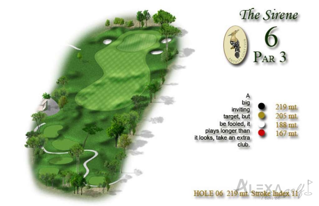 Hole 6 — Original PGA Sultan course planner