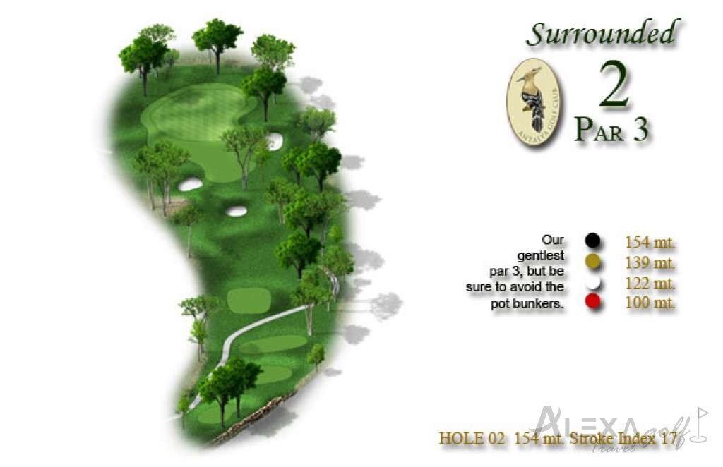 Hole 2 — Original PGA Sultan course planner