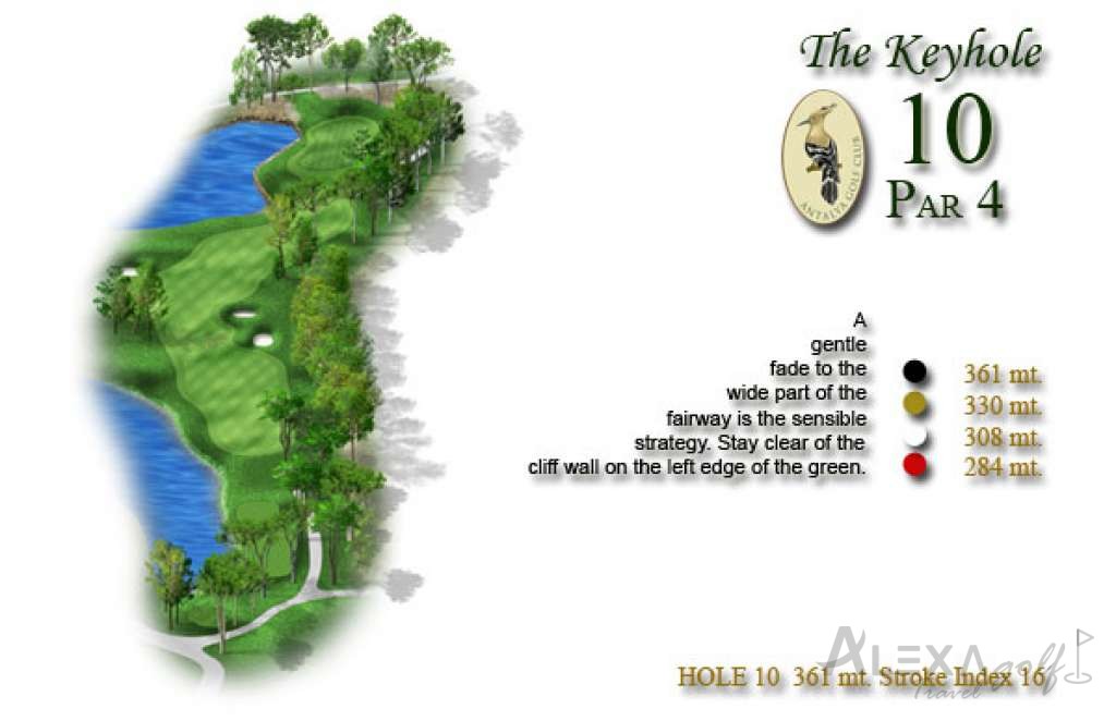 Hole 10 — Original PGA Sultan course planner