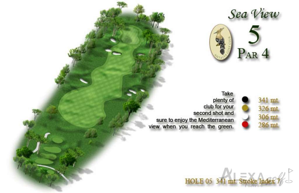 Hole 5 — Original PGA Sultan course planner