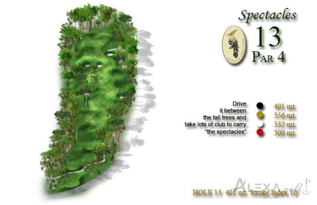 Hole 13 — Original PGA Sultan course planner