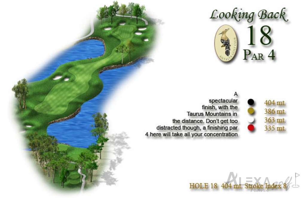 Hole 18 — Original PGA Sultan course planner
