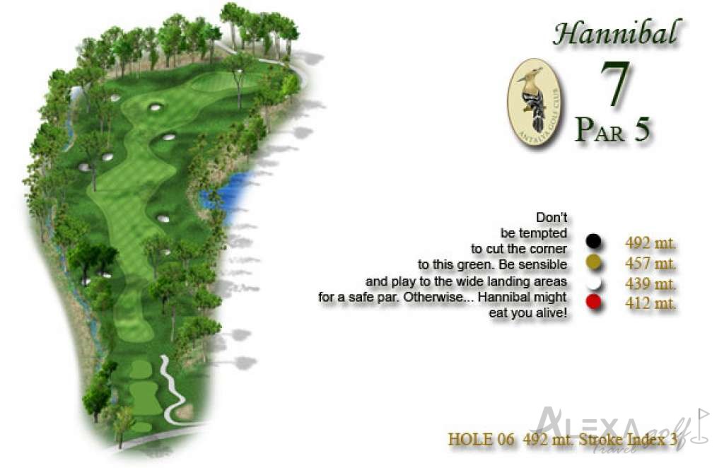 Hole 7 — Original PGA Sultan course planner