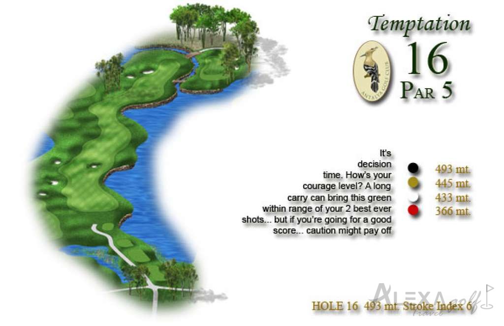 Hole 16 — Original PGA Sultan course planner