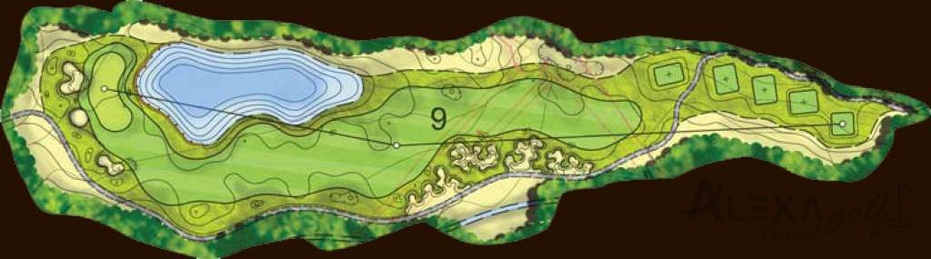 Hole 9 — Original Montgomerie hole diagrams
