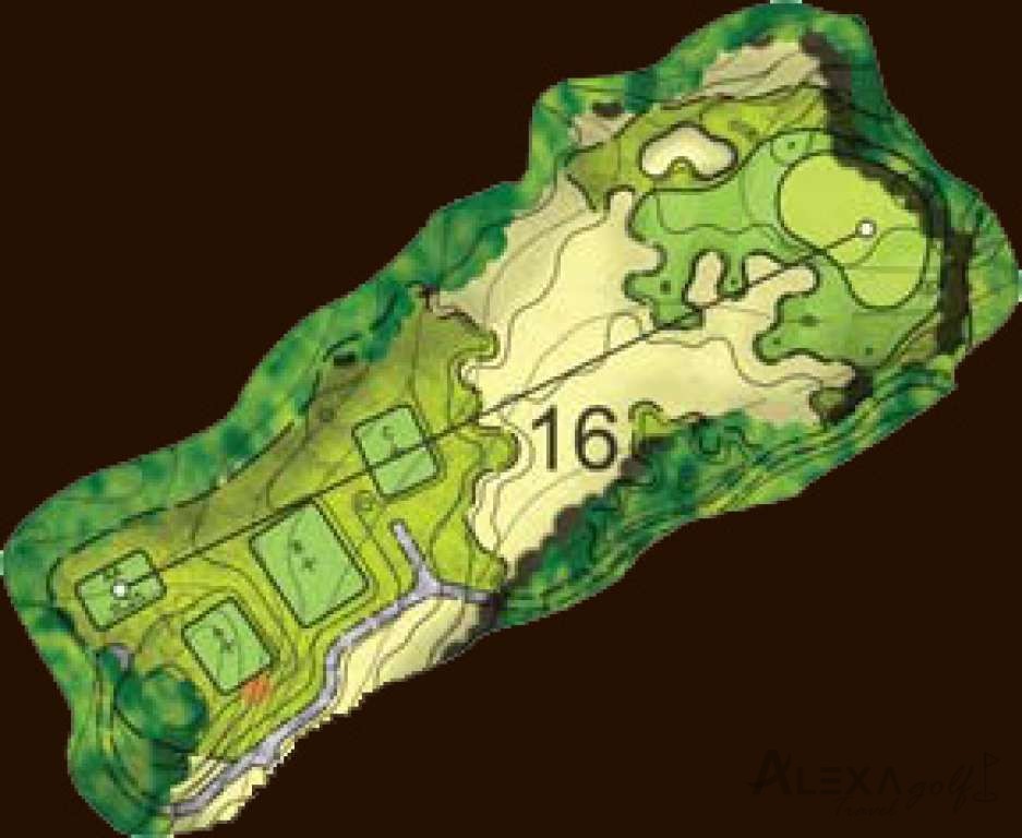 Hole 16 — Original Montgomerie hole diagrams