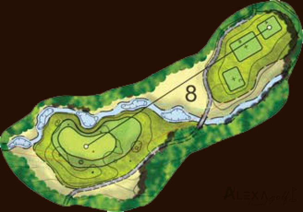 Hole 8 — Original Montgomerie hole diagrams