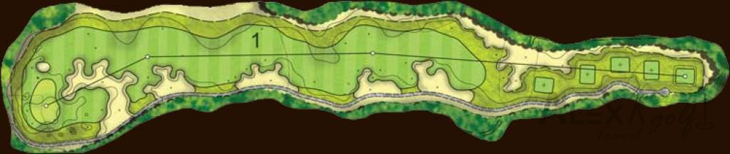 Hole 1 — Original Montgomerie hole diagrams
