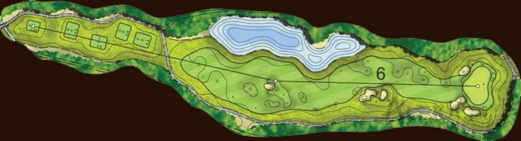 Hole 6 — Original Montgomerie hole diagrams