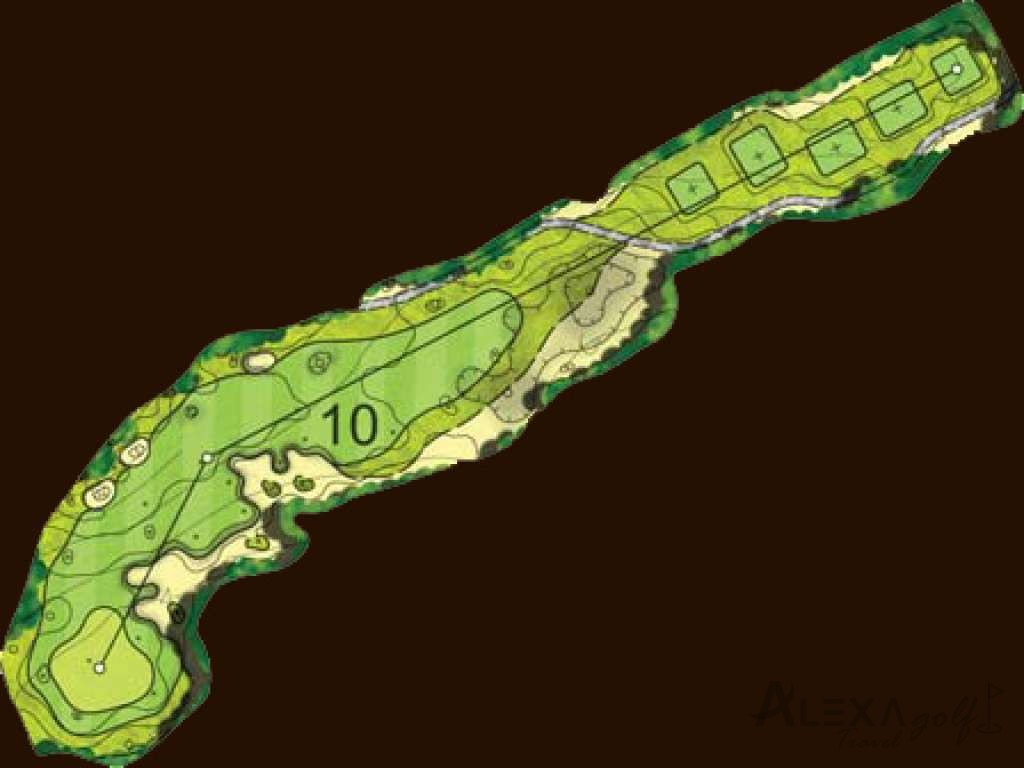 Hole 10 — Original Montgomerie hole diagrams