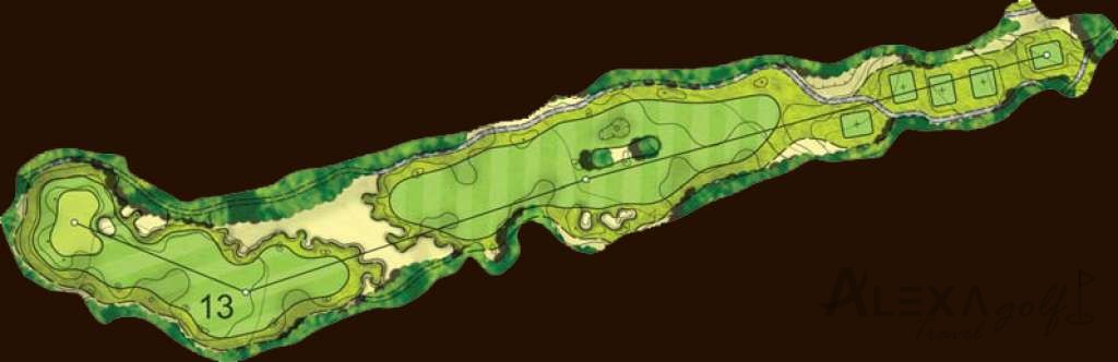 Hole 13 — Original Montgomerie hole diagrams