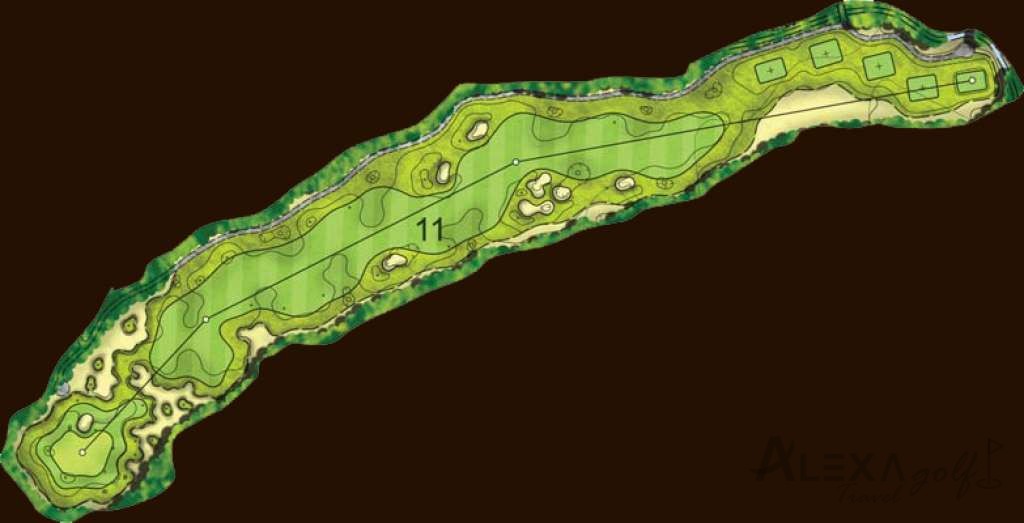 Hole 11 — Original Montgomerie hole diagrams