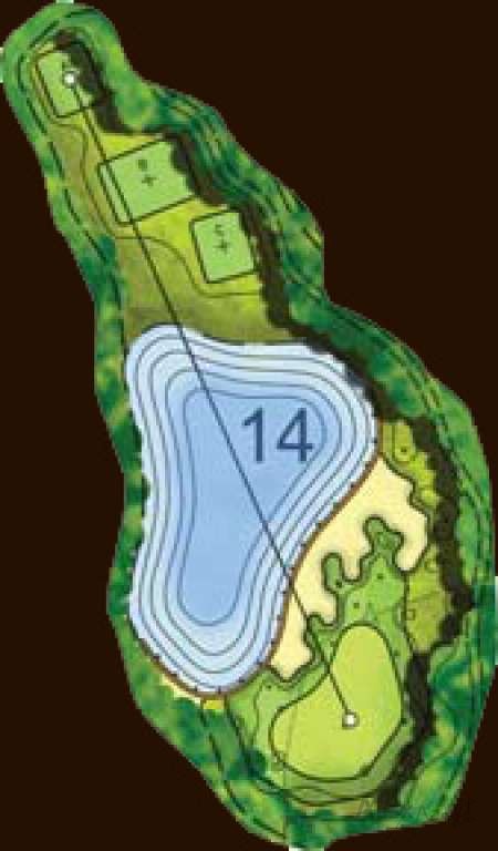 Hole 14 — Original Montgomerie hole diagrams