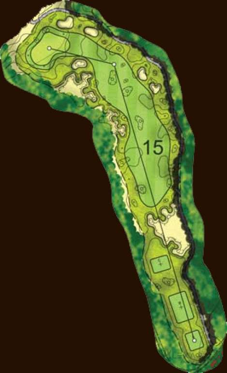 Hole 15 — Original Montgomerie hole diagrams