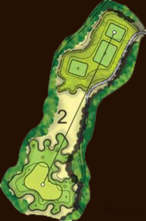 Hole 2 — Original Montgomerie hole diagrams