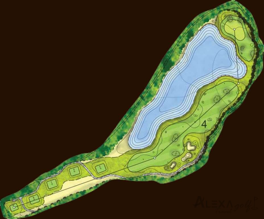 Hole 4 — Original Montgomerie hole diagrams