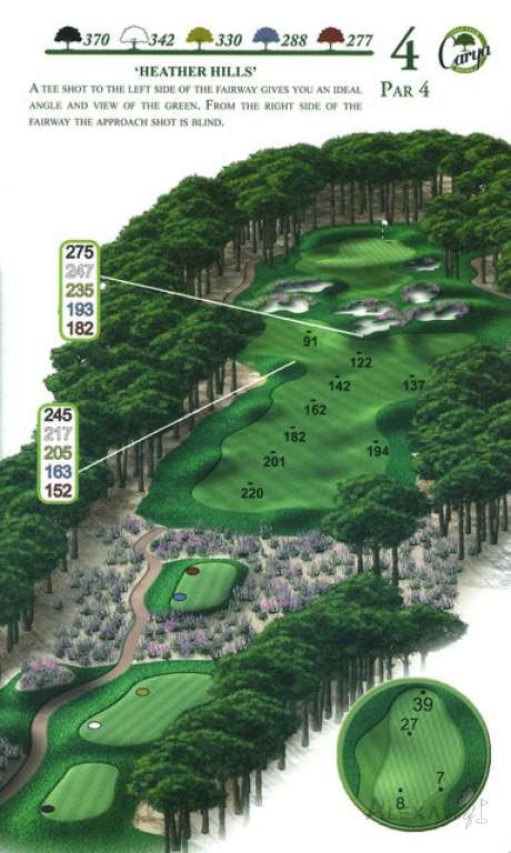 Hole 4 — Original Carya course planner
