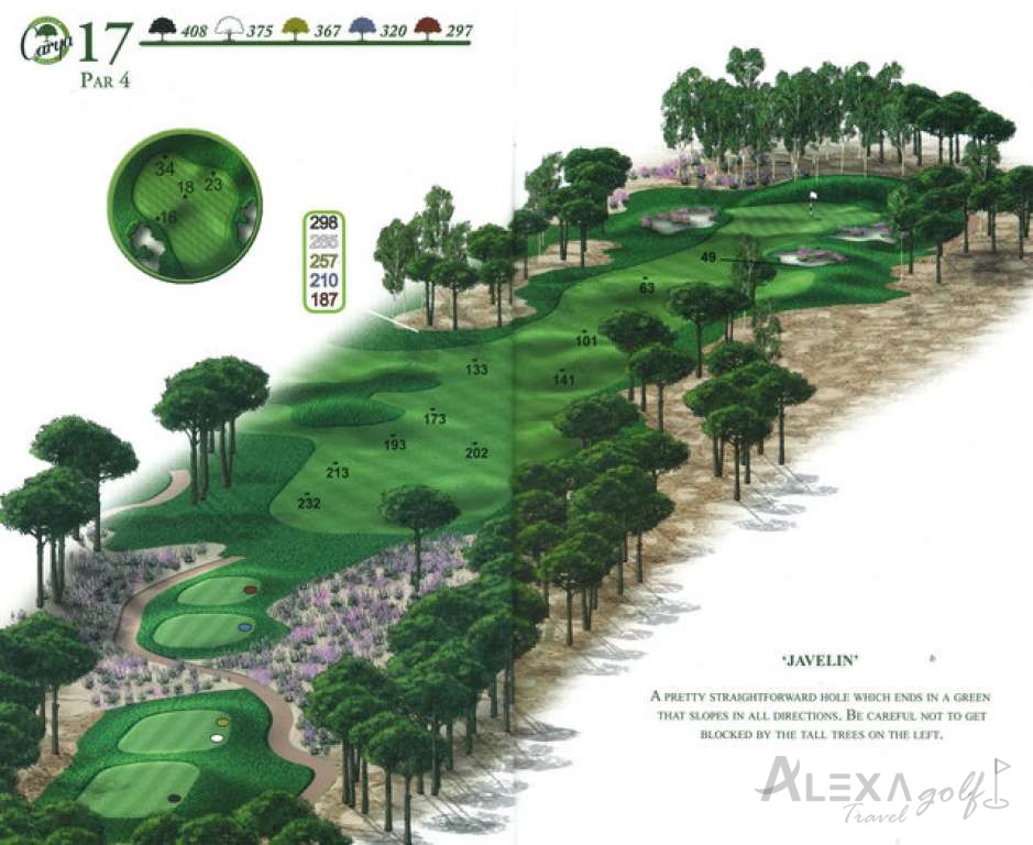 Hole 17 — Original Carya course planner