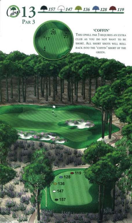 Hole 13 — Original Carya course planner