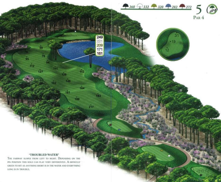 Hole 5 — Original Carya course planner