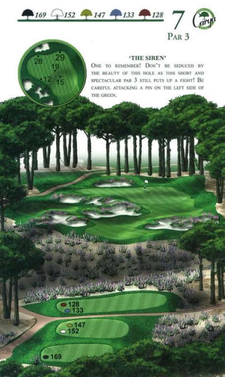 Hole 7 — Original Carya course planner
