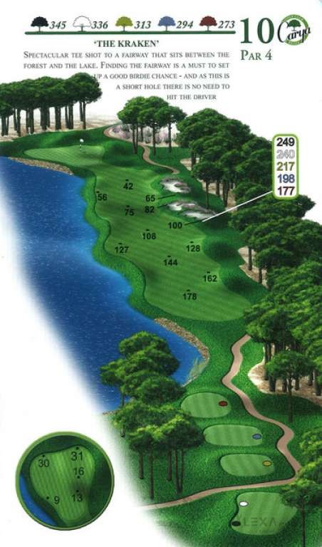 Hole 10 — Original Carya course planner