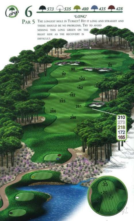 Hole 6 — Original Carya course planner