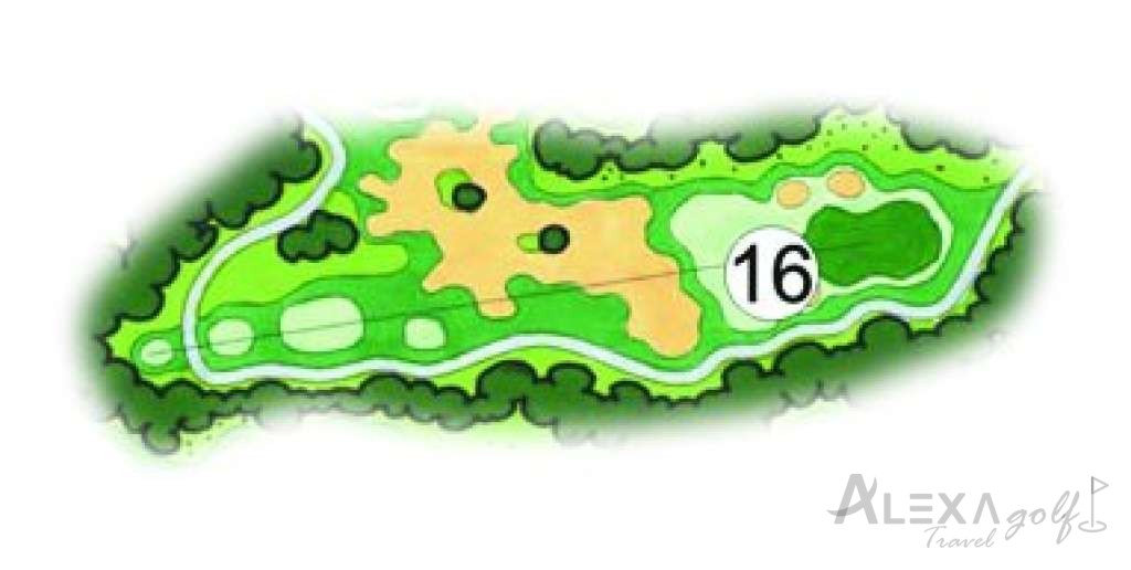 Pines — hole 16 — Original Sueno Pines planner