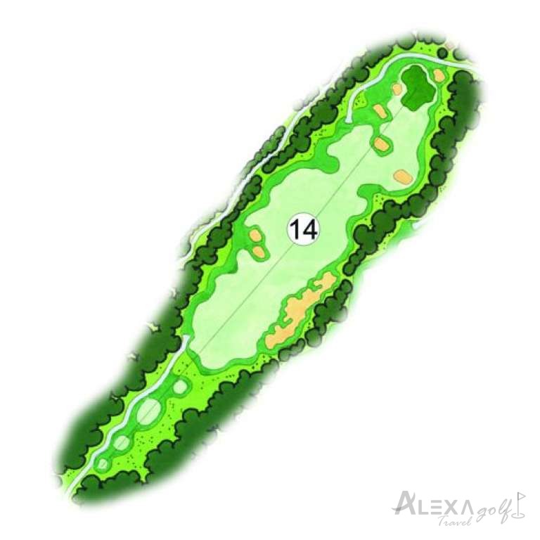 Pines — hole 14 — Original Sueno Pines planner
