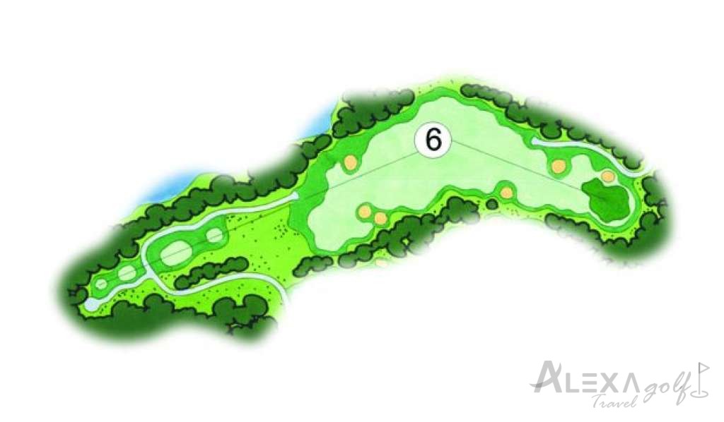 Pines — hole 6 — Original Sueno Pines planner
