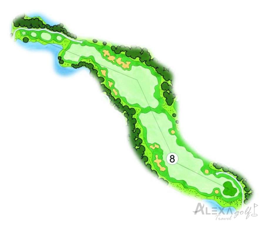 Pines — hole 8 — Original Sueno Pines planner