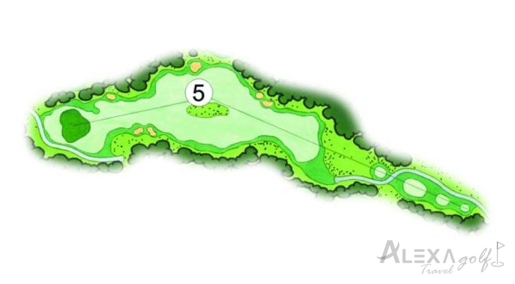 Pines — hole 5 — Original Sueno Pines planner