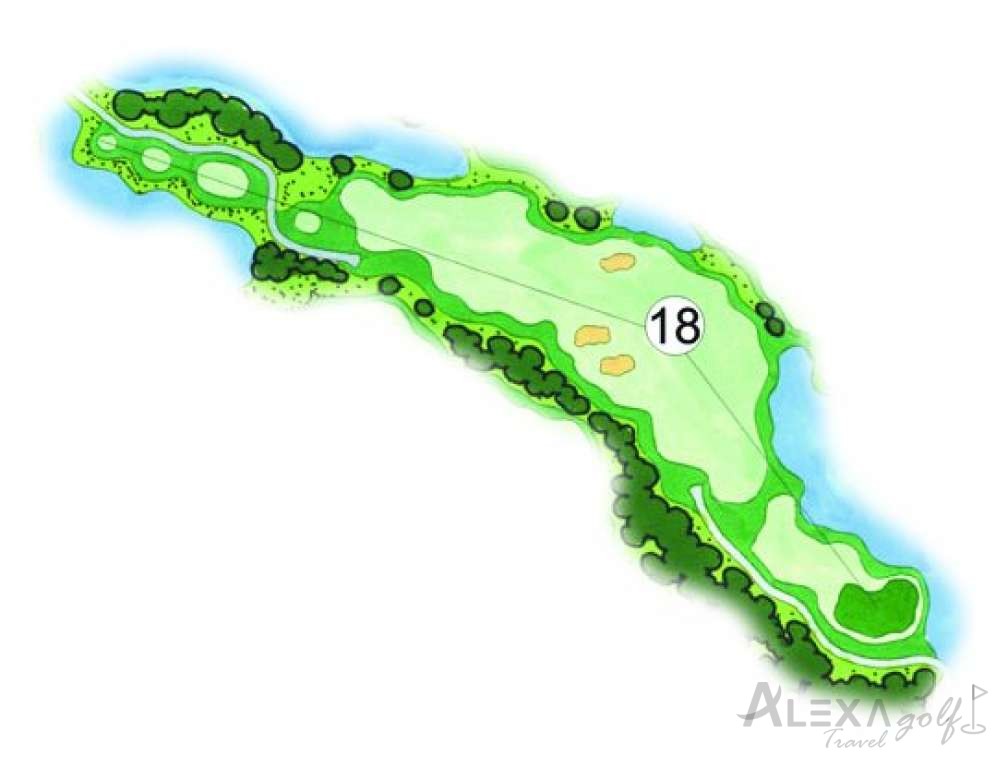Pines — hole 18 — Original Sueno Pines planner
