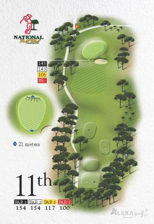 National — hole 11 — Original National course planner
