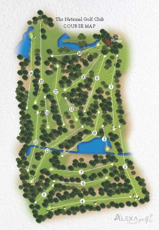 National original 18-hole course overview — Original National course planner