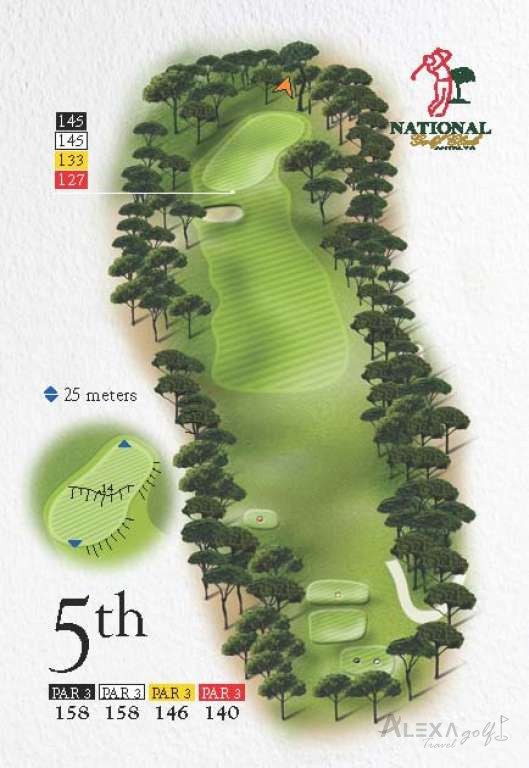 National — hole 5 — Original National course planner