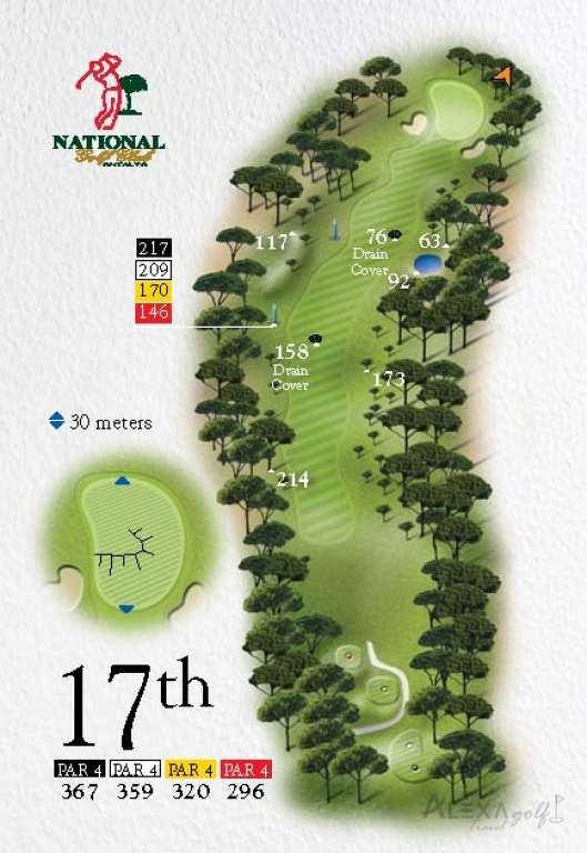 National — hole 17 — Original National course planner