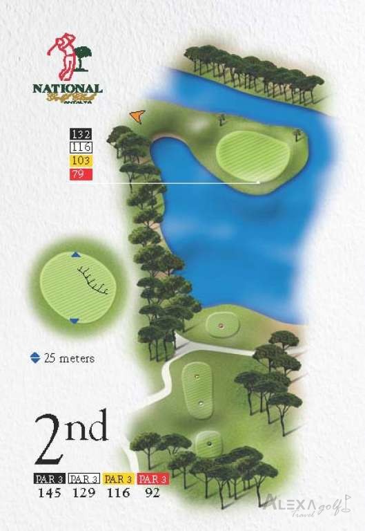 National — hole 2 — Original National course planner