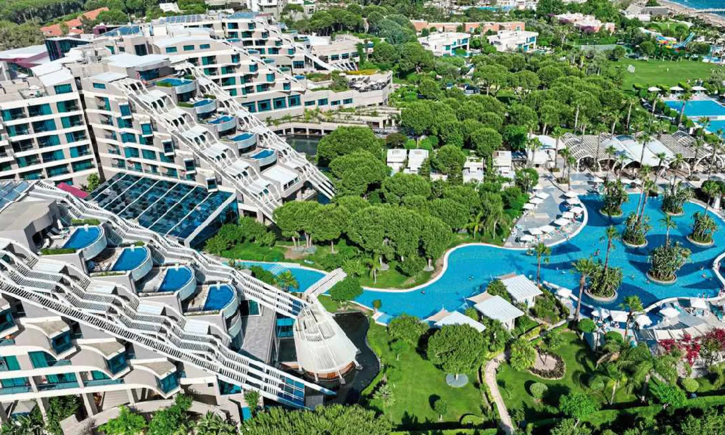 Susesi Luxury Resort pools and Mediterranean beachfront